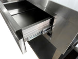 Edelstahl Kaffee-Arbeitstisch / 1250 × 600 × 1150 mm / Combisteel