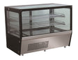 Kühlvitrine / 159 L / 3 bis +8 °C / gebogen / Combisteel