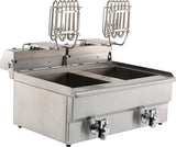 Elektrische Tischfritteuse 2 × 8 L / Combisteel