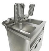 Elektrische Standfritteuse / 2 × 9 L / 2 × 3,3 kW / 230 V / Combisteel