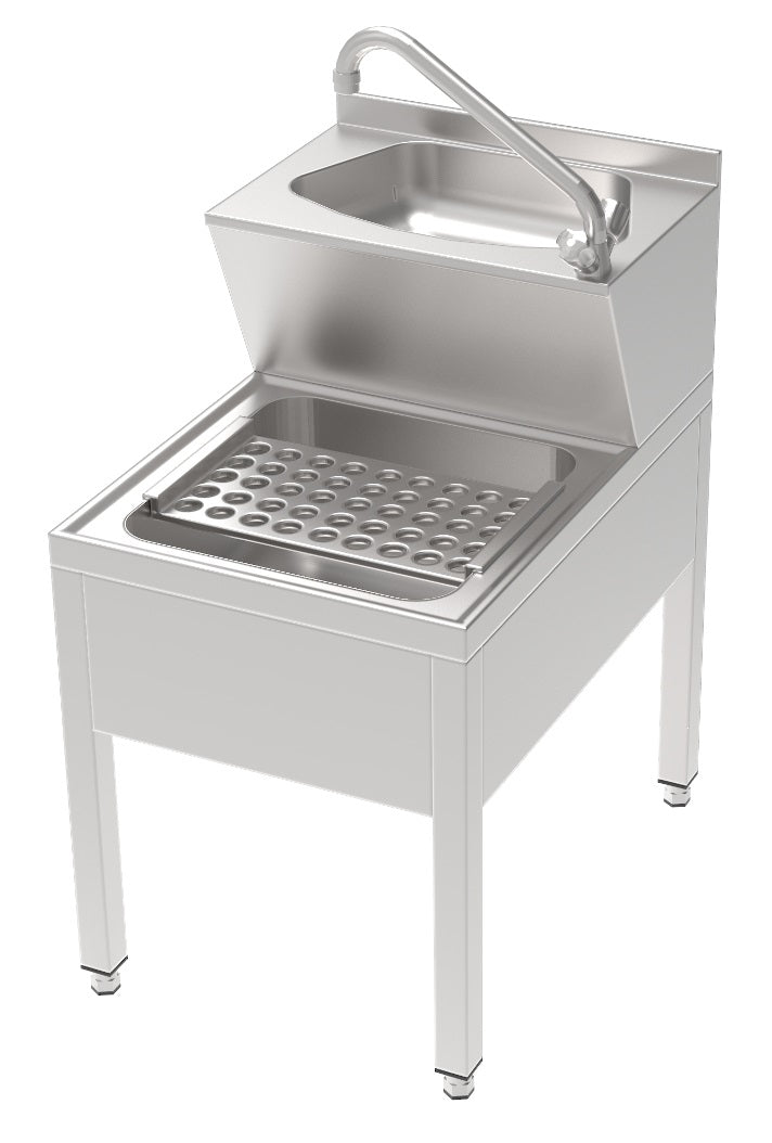 Handwaschbecken / 500 × 700 × 850 mm / Combisteel