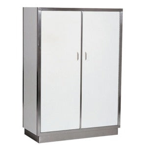 Edelstahl Porzellanschrank / 2 Türen / 5 Ebenen / 1280 × 580 × 1800 mm / Combisteel