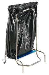 Müllsackhalter / mit Pedalsteuerung / Edelstahl 18/8 / 450 × 600 × 960 mm / Combisteel