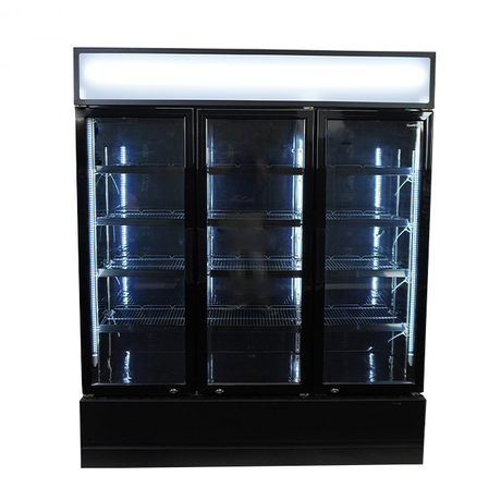 3 Cam Kapılı İçecek Soğutucusu Siyah FCU-1200 BL