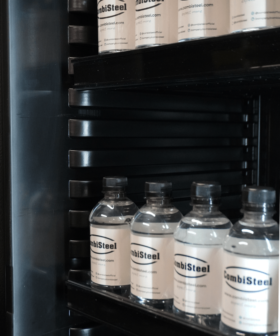 Kühlschrank 1 Glastür Schwarz 400 Liter