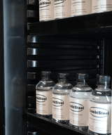 Kühlschrank 1 Glastür Schwarz 400 Liter