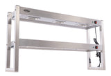 Halogen-Aufsatzbord 2-stufig 1200 mm – Detailansicht 2