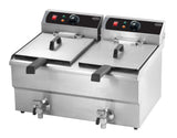 Elektrische Tischfritteuse 2 × 10 L / Combisteel