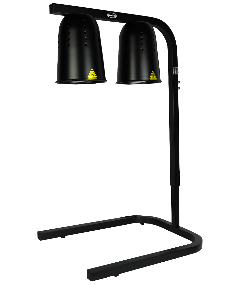 Tisch-Wärmelampe / 2 Lampen / Schwarz / 0,5 kW / 230 V / Combisteel