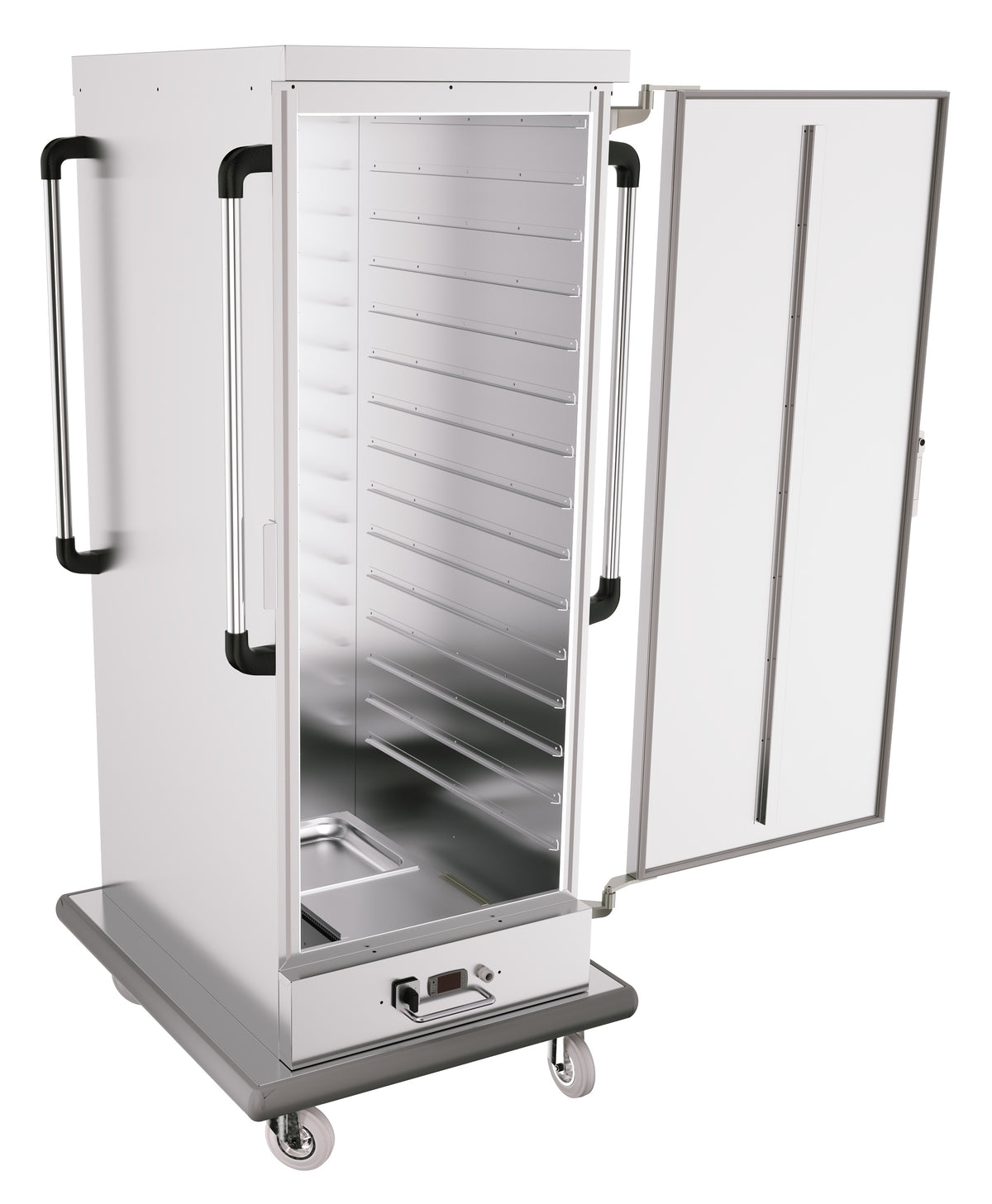 Bankettwagen / warm / 15× 2/1GN, 30× 1/1GN (65mm) / 811 × 928 × 1660 mm / Combisteel