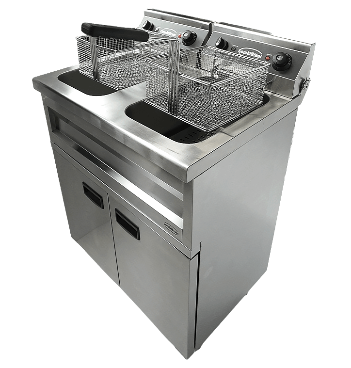 Elektrische Standfritteuse / 2 × 9 L / 2 × 3,3 kW / 230 V / Combisteel