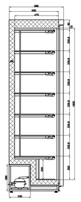 Depolama Derin Dondurucu Beyaz 1 Kapı 600mm