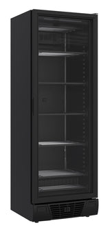 Tiefkühlschrank 1 Glastür Schwarz 382 L