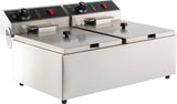Elektrische Tischfritteuse 2 × 6 L / Combisteel
