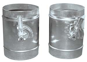 Regelklappe / rund / Ø 450 mm / Combisteel