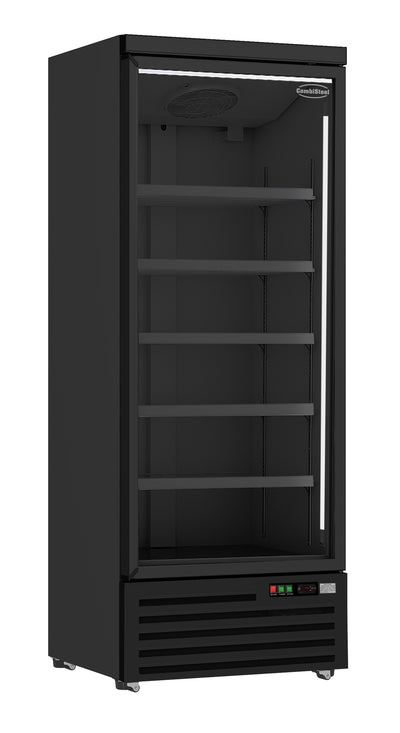 Getränkekühlschrank 1 Glastür Schwarz JDE-600R BL