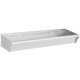 Edelstahl-Handwaschbecken / 1200 × 360 × 135 mm / 2 Armaturplätze / Combisteel