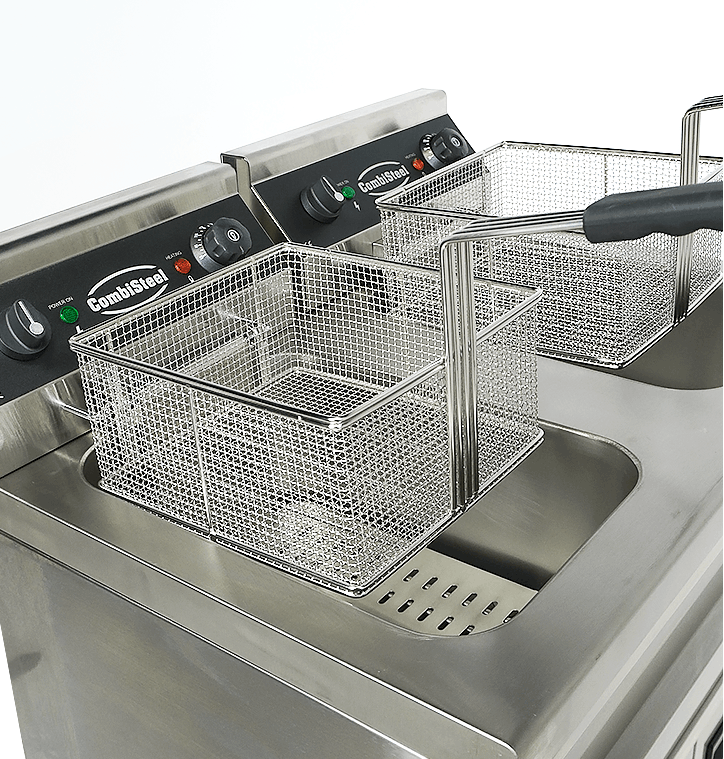 Elektrische Standfritteuse / 2 × 9 L / 2 × 3,3 kW / 230 V / Combisteel