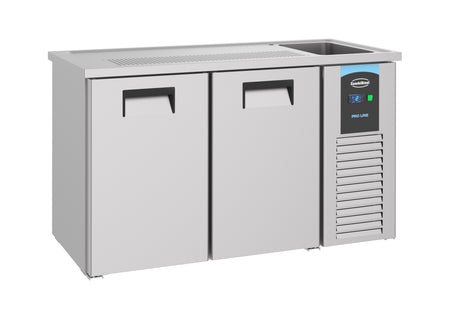 Combisteel Biertheke mit 2 Türen rechts 155 cm für Bars und Gastronomie