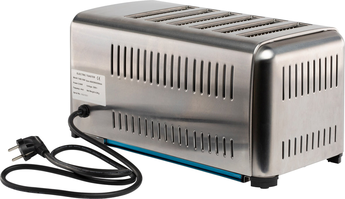Toaster / 6 Scheiben / 2.5 kW / 420 × 260 × 220 mm / Combisteel