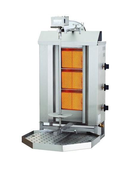 Gas-Döner- & Gyrosgrill / 3 Heizzonen / 9,7 kW / Combisteel – professionelle Ausstattung für Gastronomie und Imbiss