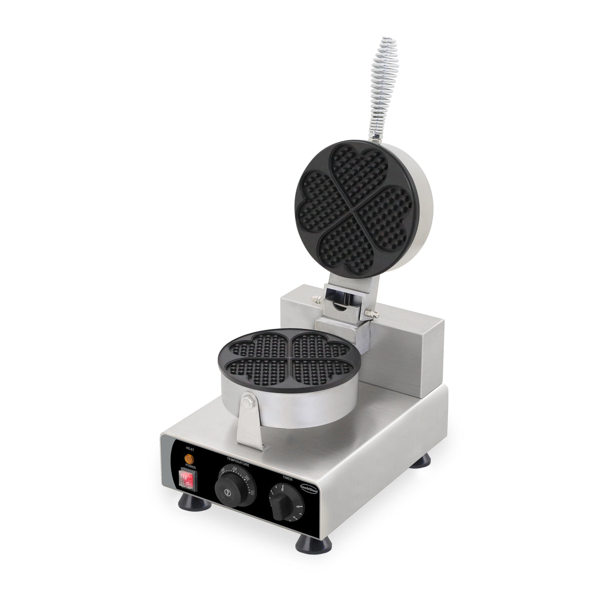 Combisteel Waffeleisen für 4 Herzwaffeln für Gastronomie