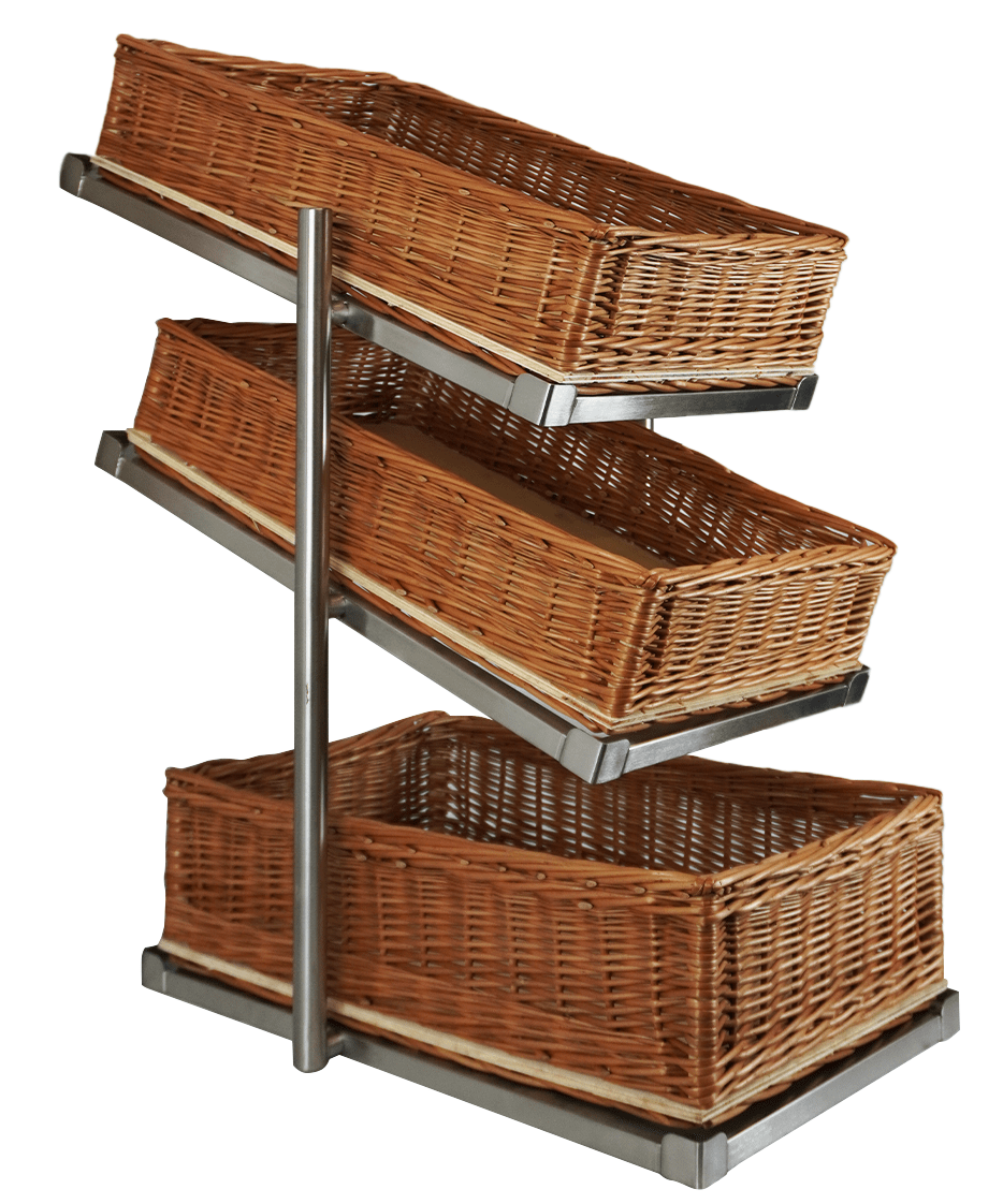 Brotkorb-Etagere 3-stufig schmales Modell – Detailansicht 2