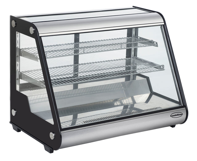 Kühlvitrine / 160 L / 0 bis 12 °C / gerade / Combisteel