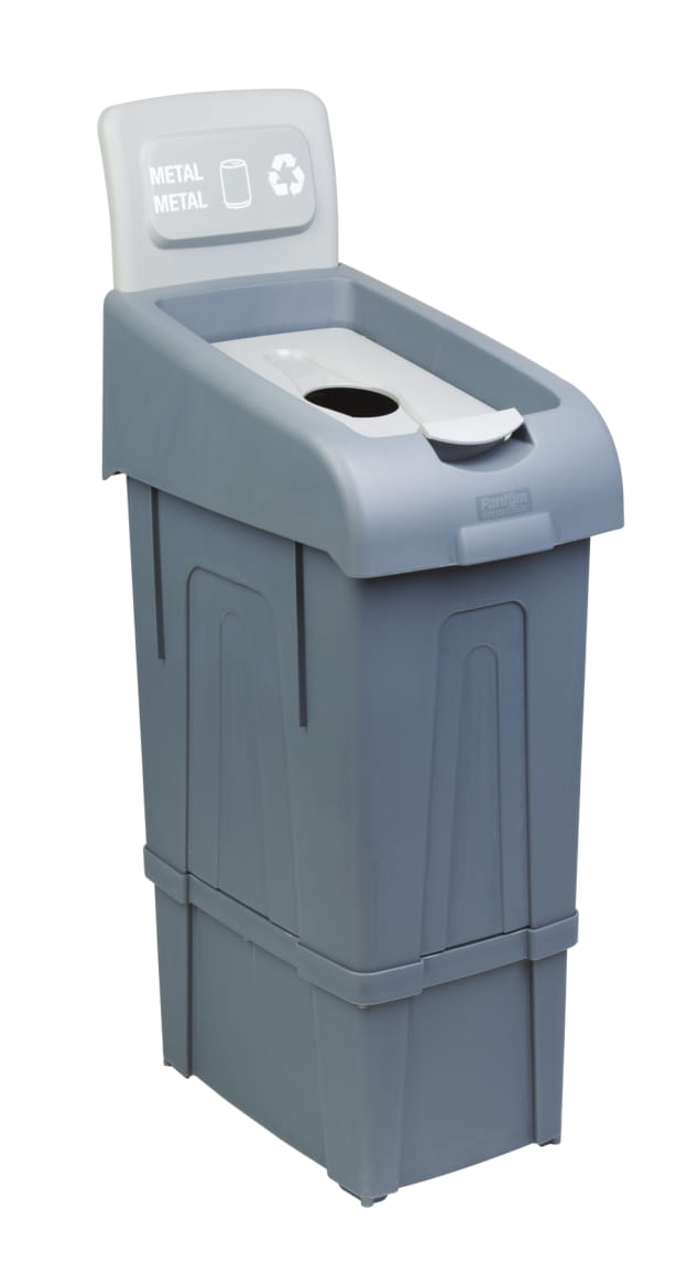 Recyclingbehälter / Metall / 80 L / Grau / Combisteel