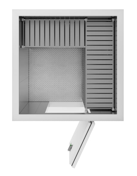 Kühl- und Tiefkühlzelle / 1660 × 1660 × 2200 mm / 4,3 m³ / Isolierung 100 mm / Combisteel