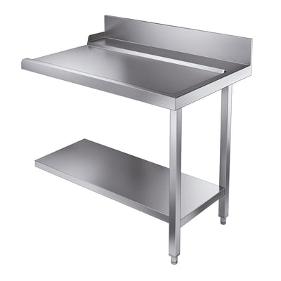 Ablauftisch mit Grundboden / rechts / für 7280.0045-0046 / 1100 × 750 × 900 mm / Combisteel