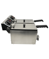 Elektrische Tischfritteuse 2 × 4 L / 2 × 2 kW / Combisteel