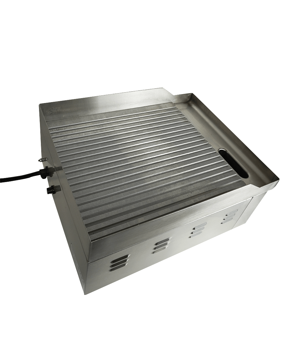 Elektrische Grillplatte / Gerillt / 360 mm / 2 kW / 230 V / Combisteel – elektrische Grillplatte für Gastronomie