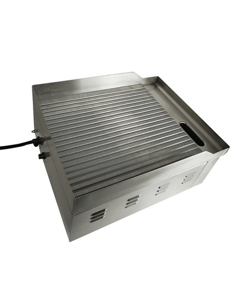Elektrische Grillplatte / Gerillt / 360 mm / 2 kW / 230 V / Combisteel – elektrische Grillplatte für Gastronomie