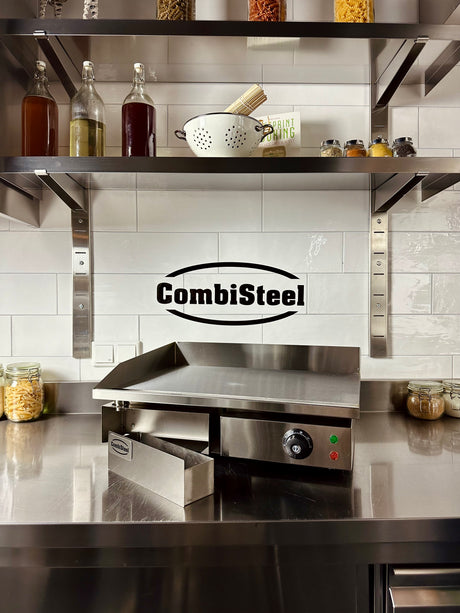 Elektrische Grillplatte / Glatt / 730 mm / 3.5 kW / 230 V / Combisteel – elektrische Grillplatte für Gastronomie