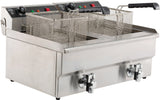 Elektrische Tischfritteuse 2 × 8 L / Combisteel
