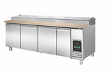 Saladette / mit Granit-Arbeitsplatte / 4 Türen / 12x 1/3 GN / 943 L / Combisteel