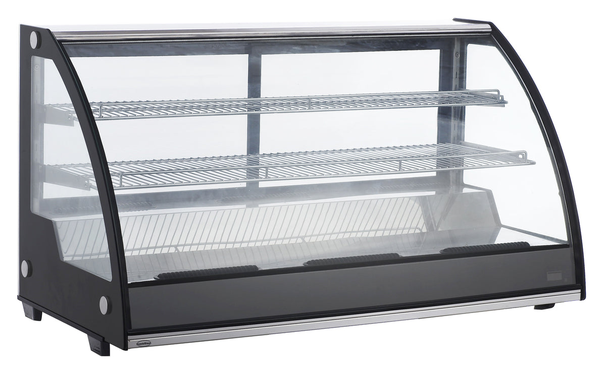 Kühlvitrine / 201 L / 0 bis 12 °C / gebogen / Combisteel