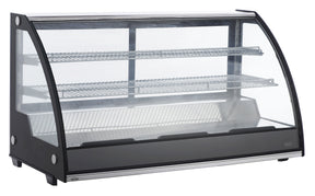 Kühlvitrine / 201 L / 0 bis 12 °C / gebogen / Combisteel