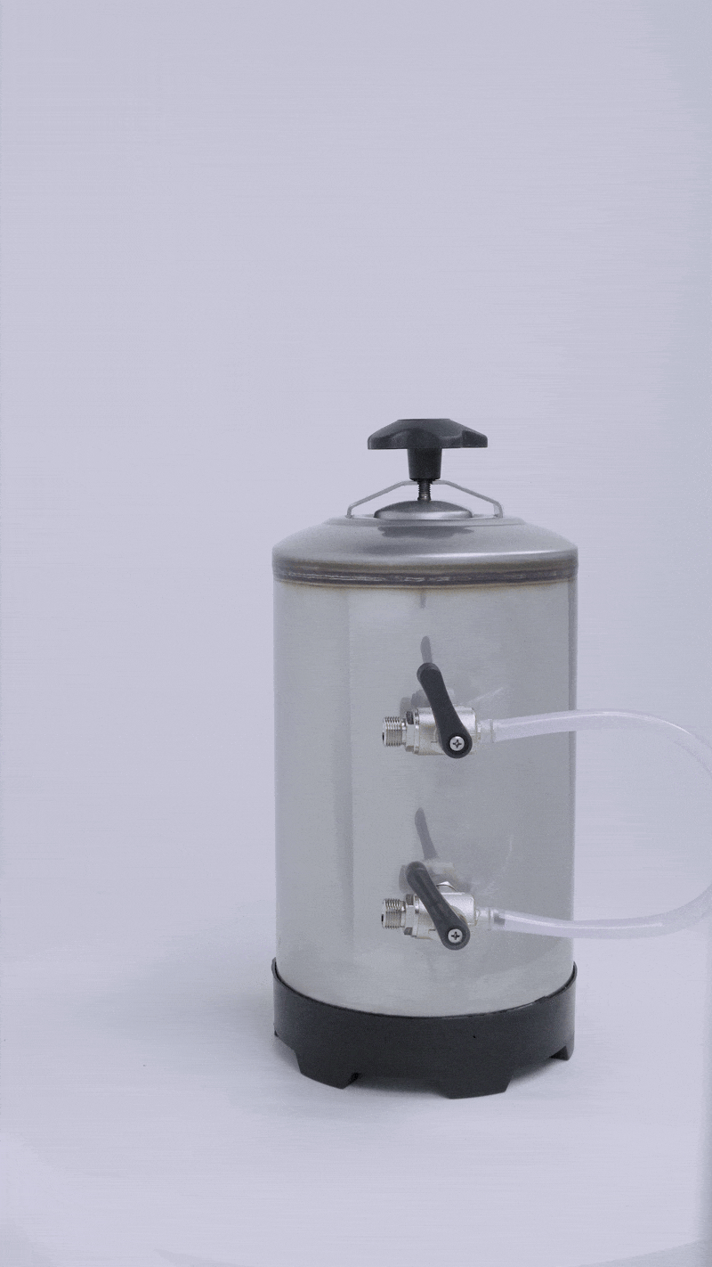 Wasserenthärter / 8 L / manuell / 185 × 185 × 400 mm / Combisteel