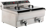 Elektrische Tischfritteuse 2 × 8 L / Combisteel