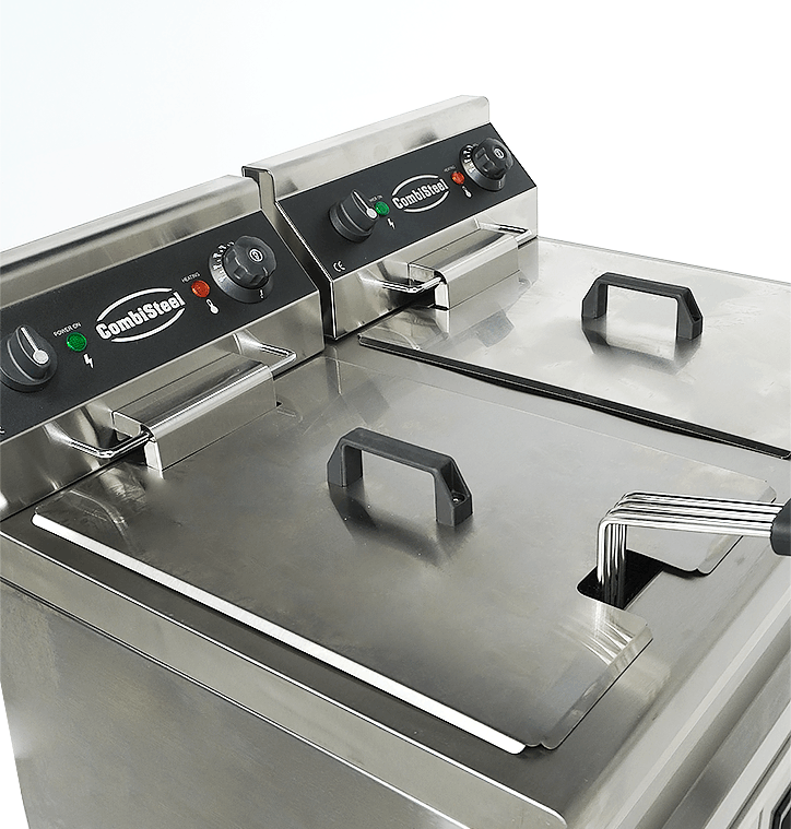 Elektrische Standfritteuse / 2 × 9 L / 2 × 3,3 kW / 230 V / Combisteel