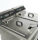 Elektrische Standfritteuse / 2 × 9 L / 2 × 3,3 kW / 230 V / Combisteel