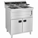 Elektrische Standfritteuse / 2 × 12 L / 2 × 9 kW / Combisteel