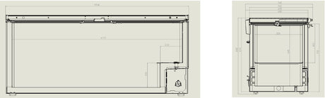Tiefkühltruhe 635 L mit Edelstahldeckel – Combisteel
