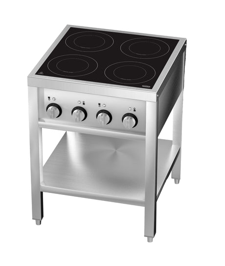 Induktionsherd mit 4 Zonen und offenem Unterbau von Combisteel – Produktansicht 3