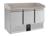 Pizzatisch / 3 Türen / 230 L / Combisteel