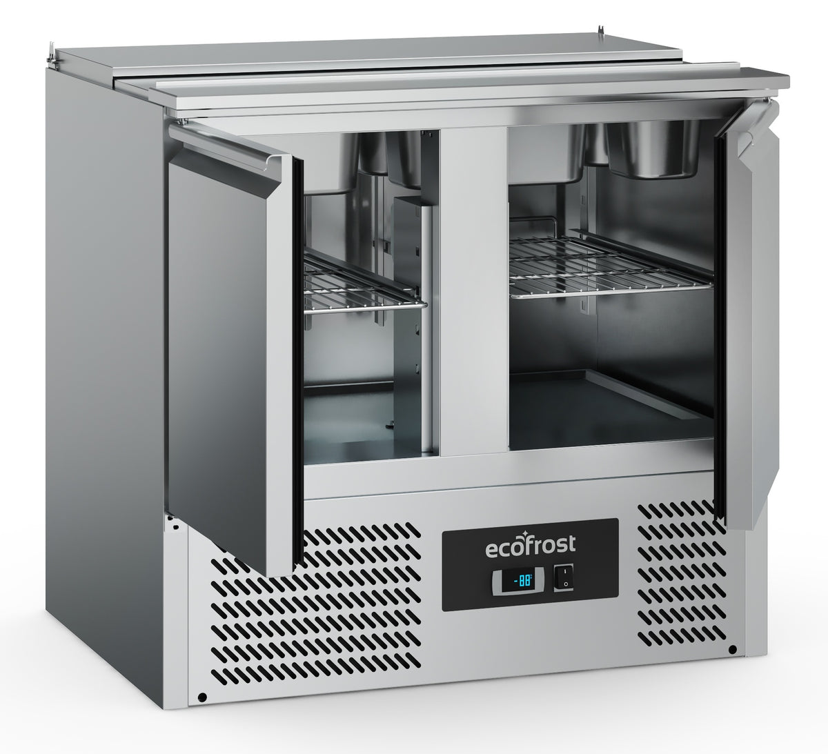 Saladette / 2 Türen / 2,5x 1/1 GN / 240 L / Combisteel