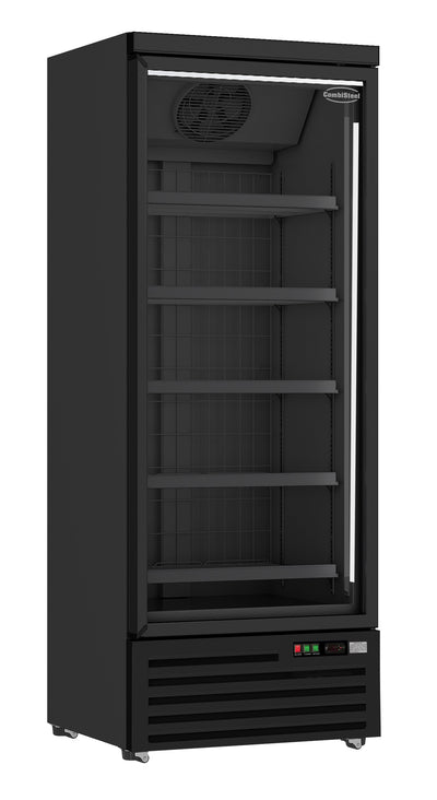Tiefkühlschrank 1 Glastür Schwarz JDE-600F BL