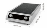 Tisch-Induktionsherd mit 2 Zonen und 7 kW von Combisteel – Produktansicht 7